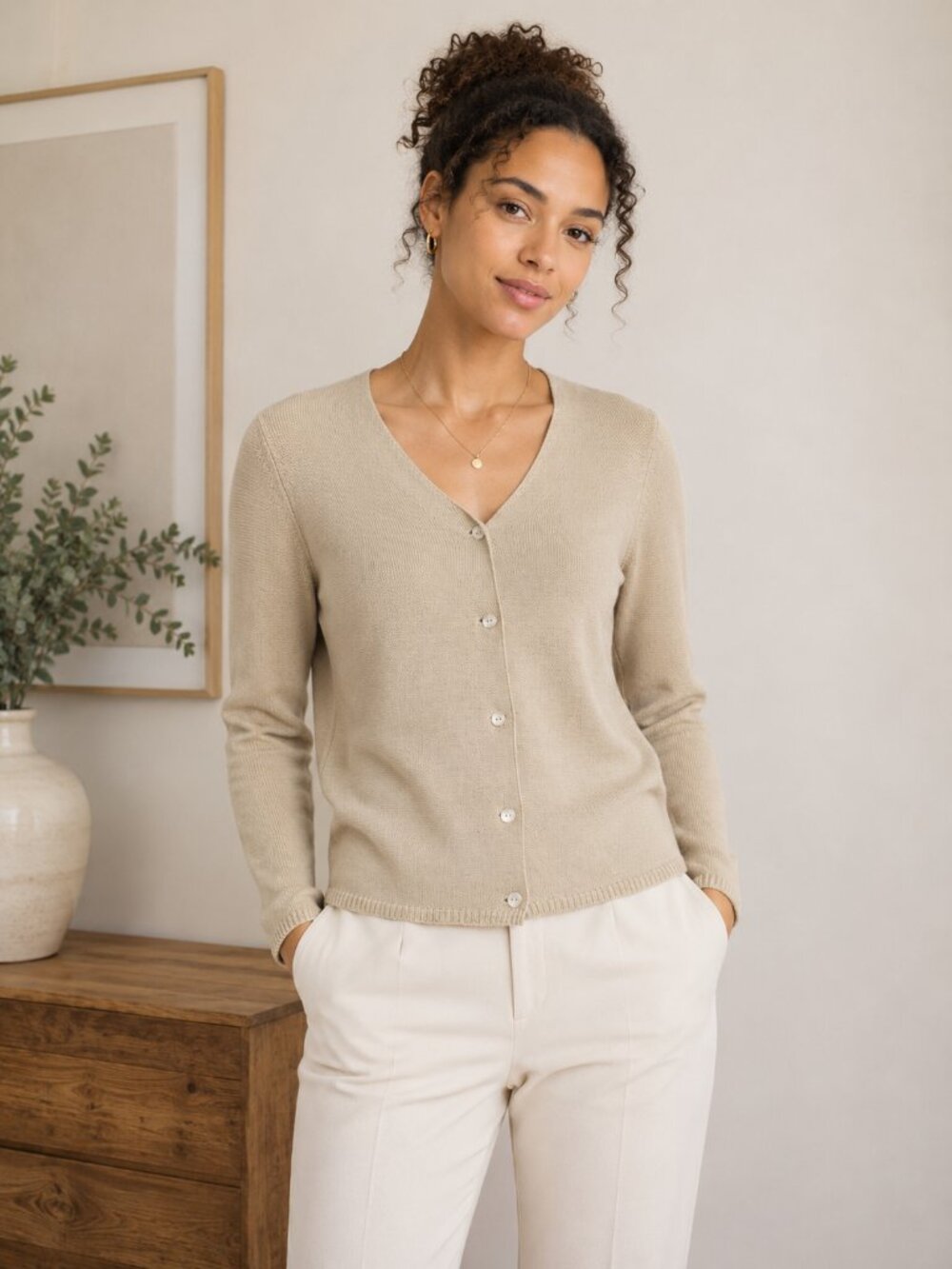 Ann Taylor 100% Silk Cardigan Lightweight Sweater Women's Size S